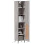 Aparador alto madera contrachapada gris Sonoma 34,5x34x180 cm de vidaXL, Aparadores - Ref: Foro24-3199127, Precio: 110,81 €, ...