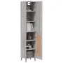 Aparador alto madera contrachapada gris Sonoma 34,5x34x180 cm de vidaXL, Aparadores - Ref: Foro24-3199127, Precio: 109,47 €, ...