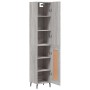 Aparador alto madera contrachapada gris Sonoma 34,5x34x180 cm de vidaXL, Aparadores - Ref: Foro24-3199127, Precio: 110,81 €, ...
