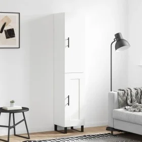 Tall white plywood sideboard 34.5x34x180 cm by vidaXL, Sideboards - Ref: Foro24-3199129, Price: 106,21 €, Discount: %