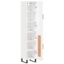 Aparador alto madera contrachapada blanco 34,5x34x180 cm de vidaXL, Aparadores - Ref: Foro24-3199129, Precio: 106,17 €, Descu...