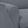 sillón Gris oscuro 76 x 94 x 102 cm Terciopelo