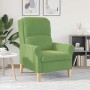 sillón Verde claro 76 x 94 x 102 cm Terciopelo