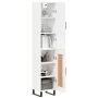 Hochglänzendes Sideboard aus weißem Sperrholz, 34,5 x 34 x 180 cm von vidaXL, Sideboards - Ref: Foro24-3199131, Preis: 114,31...