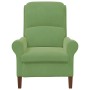 sillón Verde claro 76 x 94 x 102 cm Terciopelo