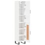 Aparador alto madera contrachapada blanco brillo 34,5x34x180 cm de vidaXL, Aparadores - Ref: Foro24-3199131, Precio: 117,31 €...