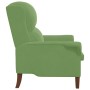 sillón Verde claro 76 x 94 x 102 cm Terciopelo