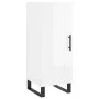 Aparador alto madera contrachapada blanco brillo 34,5x34x180 cm de vidaXL, Aparadores - Ref: Foro24-3199131, Precio: 114,30 €...
