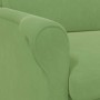 sillón Verde claro 76 x 94 x 102 cm Terciopelo