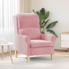 sillón Rosa 76 x 94 x 102 cm Terciopelo sillón Rosa 76 x 94 x 102 cm Terciopelo