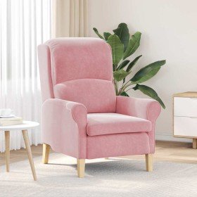 sillón Rosa 76 x 94 x 102 cm Terciopelo