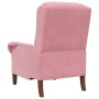 sillón Rosa 76 x 94 x 102 cm Terciopelo