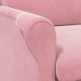 sillón Rosa 76 x 94 x 102 cm Terciopelo