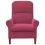 sillón Rojo vino tinto 76 x 94 x 102 cm Terciopelo