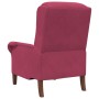 sillón Rojo vino tinto 76 x 94 x 102 cm Terciopelo