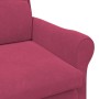 sillón Rojo vino tinto 76 x 94 x 102 cm Terciopelo