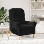 sillón Negro 76 x 94 x 102 cm Terciopelo