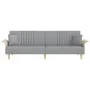 Sofá cama con reposabrazos tela gris claro by vidaXL, Sofas - Ref: Foro24-351887, Price: 310,35 €, Discount: %