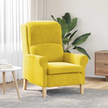 sillón Amarillo 76 x 94 x 102 cm Terciopelo