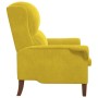 sillón Amarillo 76 x 94 x 102 cm Terciopelo