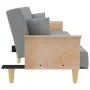 Sofá cama con reposabrazos tela gris claro by vidaXL, Sofas - Ref: Foro24-351887, Price: 310,35 €, Discount: %