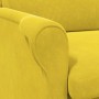 sillón Amarillo 76 x 94 x 102 cm Terciopelo