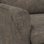 sillón Gris oscuro 76 x 94 x 102 cm Cuero sintético