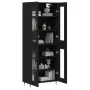 Aparador alto madera contrachapada negro 69,5x34x180 cm de vidaXL, Aparadores - Ref: Foro24-3198258, Precio: 174,14 €, Descue...