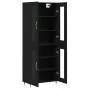 Aparador alto madera contrachapada negro 69,5x34x180 cm de vidaXL, Aparadores - Ref: Foro24-3198258, Precio: 174,14 €, Descue...