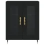 Aparador alto madera contrachapada negro 69,5x34x180 cm de vidaXL, Aparadores - Ref: Foro24-3198258, Precio: 174,14 €, Descue...