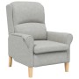 sillón Gris claro 76 x 94 x 102 cm Microfibra