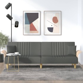 Dark gray fabric sofa bed with armrests by vidaXL, Sofas - Ref: Foro24-351888, Price: 303,54 €, Discount: %