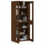 Aparador alto madera contrachapada marrón roble 69,5x34x180 cm by vidaXL, Sideboards - Ref: Foro24-3198264, Price: 155,11 €, ...