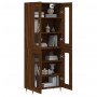 Aparador alto madera contrachapada marrón roble 69,5x34x180 cm by vidaXL, Sideboards - Ref: Foro24-3198264, Price: 157,12 €, ...