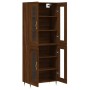 Aparador alto madera contrachapada marrón roble 69,5x34x180 cm by vidaXL, Sideboards - Ref: Foro24-3198264, Price: 157,12 €, ...
