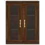 Aparador alto madera contrachapada marrón roble 69,5x34x180 cm by vidaXL, Sideboards - Ref: Foro24-3198264, Price: 155,11 €, ...