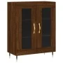 Aparador alto madera contrachapada marrón roble 69,5x34x180 cm by vidaXL, Sideboards - Ref: Foro24-3198264, Price: 155,11 €, ...