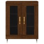 Aparador alto madera contrachapada marrón roble 69,5x34x180 cm by vidaXL, Sideboards - Ref: Foro24-3198264, Price: 157,12 €, ...