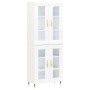Tall white plywood sideboard 69.5x34x180 cm by vidaXL, Sideboards - Ref: Foro24-3198257, Price: 171,43 €, Discount: %