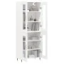 Hohes weißes Sperrholz-Sideboard 69,5 x 34 x 180 cm von vidaXL, Sideboards - Ref: Foro24-3198257, Preis: 163,87 €, Rabatt: %