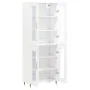 Hohes weißes Sperrholz-Sideboard 69,5 x 34 x 180 cm von vidaXL, Sideboards - Ref: Foro24-3198257, Preis: 163,87 €, Rabatt: %