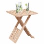 Mesa de Café Marrón 33 x 33 x 40.5 cm Madera maciza de Nogal