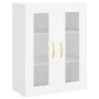 Hohes weißes Sperrholz-Sideboard 69,5 x 34 x 180 cm von vidaXL, Sideboards - Ref: Foro24-3198257, Preis: 163,87 €, Rabatt: %