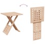 Mesa de Café Marrón 33 x 33 x 40.5 cm Madera maciza de Nogal