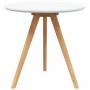 Mesa de Café Marrón 50 x 50 x 46 cm Madera maciza de Nogal
