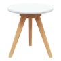 Mesa de Café Marrón 50 x 50 x 46 cm Madera maciza de Nogal
