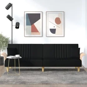 Sofa bed with black fabric armrests by vidaXL, Sofas - Ref: Foro24-351889, Price: 326,62 €, Discount: %