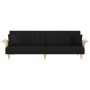 Sofa bed with black fabric armrests by vidaXL, Sofas - Ref: Foro24-351889, Price: 332,60 €, Discount: %
