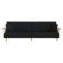 Sofa bed with black fabric armrests by vidaXL, Sofas - Ref: Foro24-351889, Price: 326,62 €, Discount: %