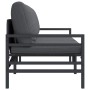 Muebles de Exterior con cojín con almohada Antracita Acero